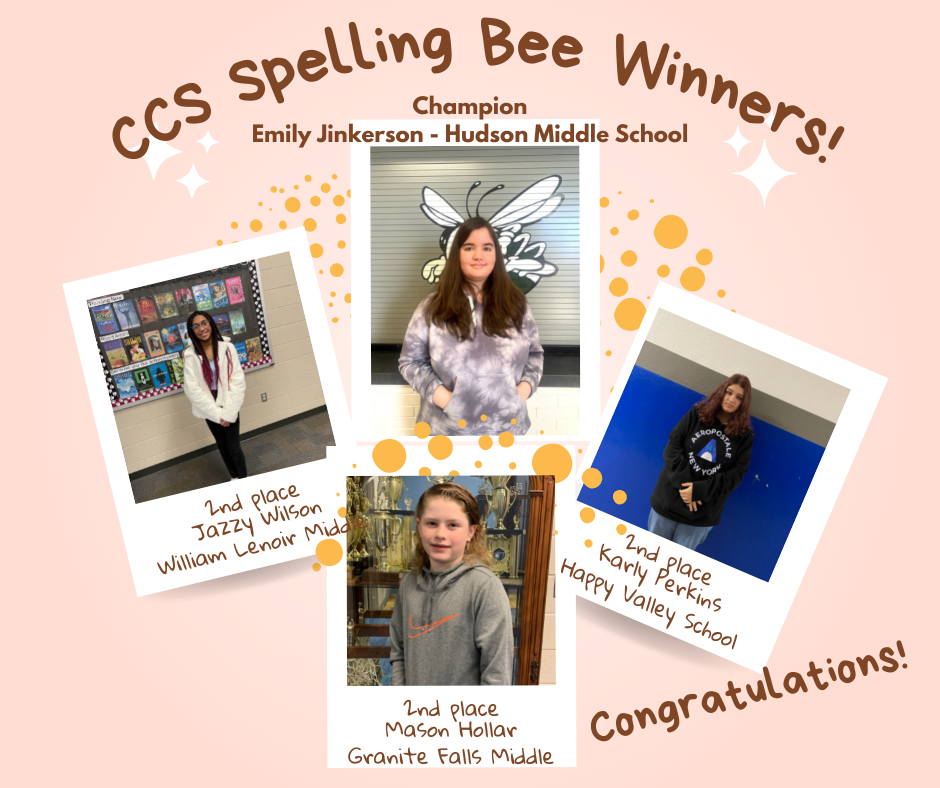 Caldwell County Spelling Bee Winners